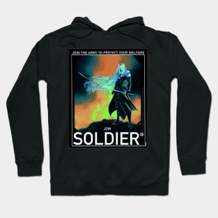Sephiroth poster SOLDIER Hoodie